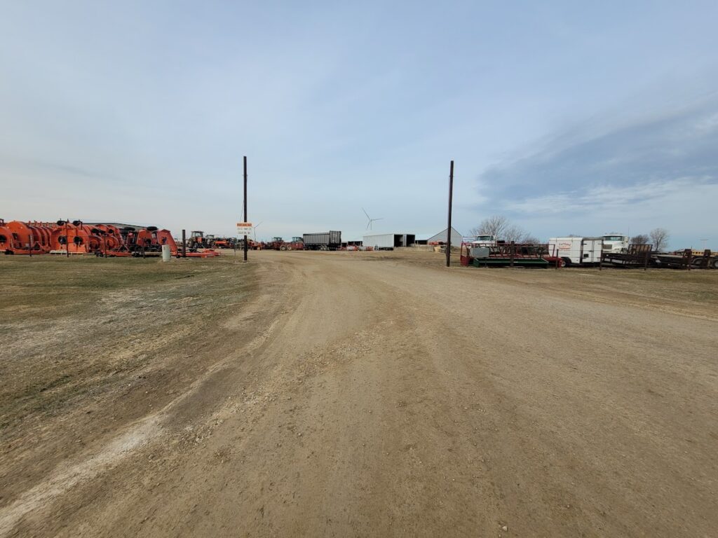 Portland Implement truck entrance off Hwy 33.
